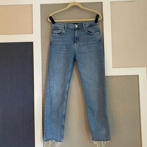 Zara Raw Hem Jeans